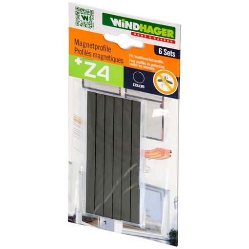 Windhager insectenscherm magneetprofielen magneetsluiters zwart 2