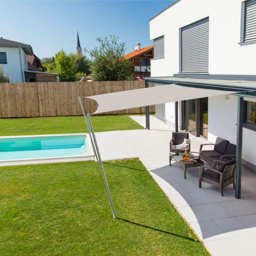 Windhager zonnezeil CANNES crème zonnescherm 2