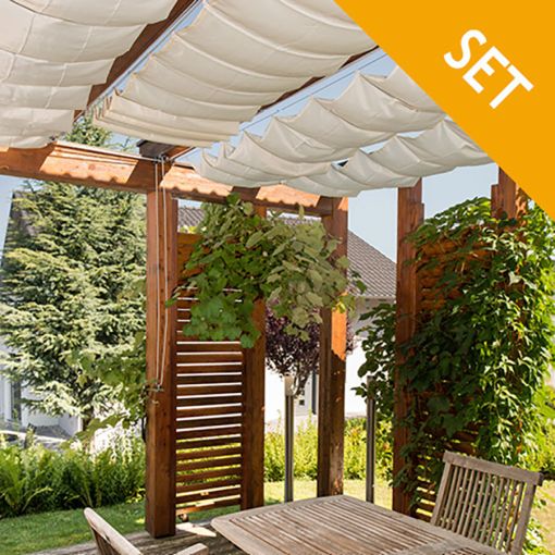 Windhager zonnezeilset crèmewit 270x140 cm 2