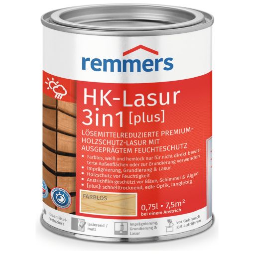 Remmers HK-Lasur 3in1 plus kleurloos 2