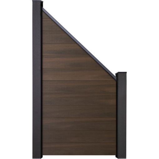 GroJa Solid Steekzaun Schutting Walnuss 2