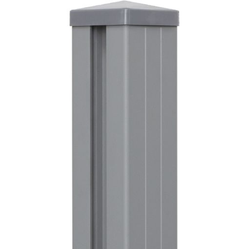 GroJa Alu-steekzaun Torpaal Zilvergrijs 9x9x240 2