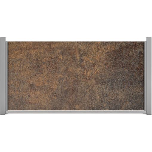 GroJa Premo HPL-schutting Roestoptiek Horizontaal 2
