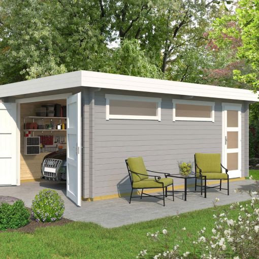 WEKA Enkele garage 441 Hout 2