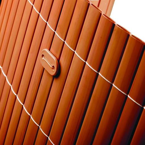 NOOR Bevestigingskit PVC bruin privacymat 2