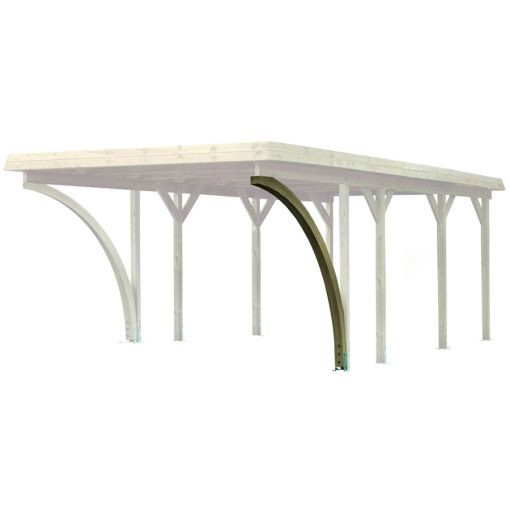 Karibu Carportingang 115x115x2800mm 2-delig set 2