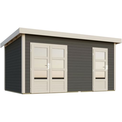 Karibu Woodfeeling tuinhuis Mattrup Terragrau 2