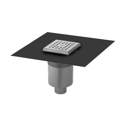 BLANKE vloerafvoer DISK-CUBE puntafwateringssysteem, verticale 2
