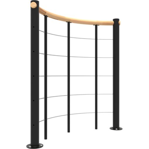 Minka balustrade zwart met ondergordels 2