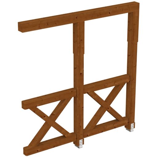 Skan Holz zijwand Andreaskreuze Douglas 2