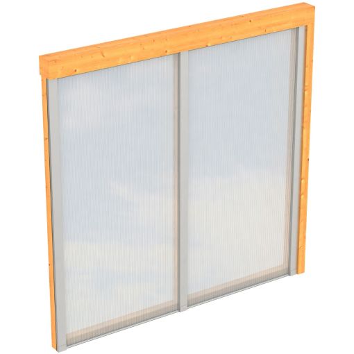 Skan Holz zijwand polycarbonaat onbehandeld 2