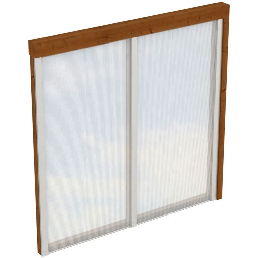 Skan Holz zijwand polycarbonaat walnoot 2