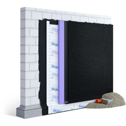 Dörken DELTA-EQ-DRAIN drainagemat met geotextiel 2