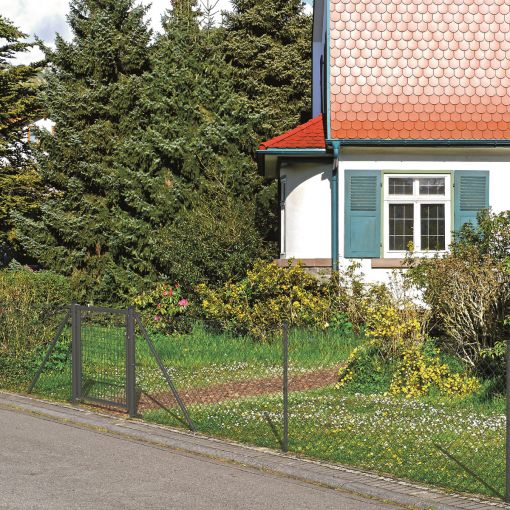 Alberts Gaasdraadomheining Set antraciet-metaal 2
