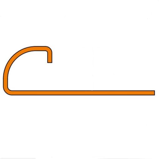 Schlüter-RONDEC E Kwartcirkelprofiel Roestvrijstaal 4,5mm 2
