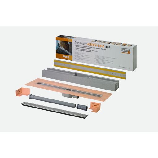 Schlüter-KERDI-LINE A douchegoot-set met afdekking 2