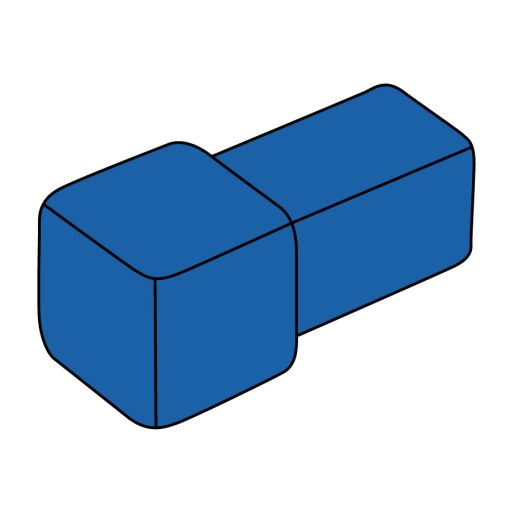 BLANKE Tegelprofiel CUBELINE Hoekstuk Messing 2