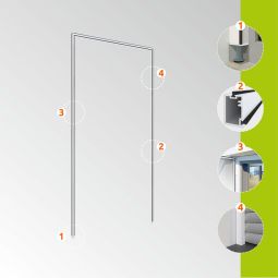 Windhager insectenbescherming Expert montagelijst 125x245 6