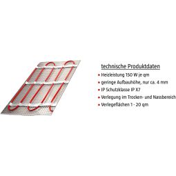 Wellker elektrische vloerverwarming E-Heat Comfort 4
