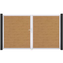 GroJa Doppeltor BasicLine smal PVC-steekzaun 4
