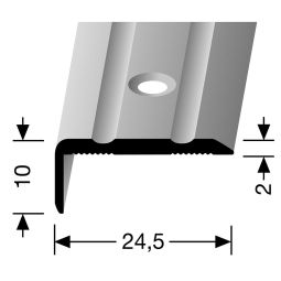 PARKETTFREUND Hoekprofiel Alu geanodiseerd Zilver 3