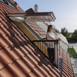 VELUX GDL Balkon Hout/Den wit 5
