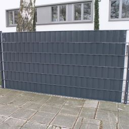 Zichtschermstroken Dubbelstaafmat hekwerk zichtdicht Antraciet 3