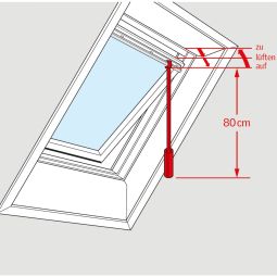 VELUX bedieningsstang ZCZ 080 3