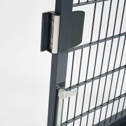 Wellker golfplaat-draaipoort zwaar Antraciet 1-vleugelig 11
