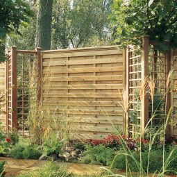 Wellker schutting Hout Poort rond 3
