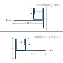 BLANKE tegelprofiel hellingwig AQUA-KEIL GLAS 3