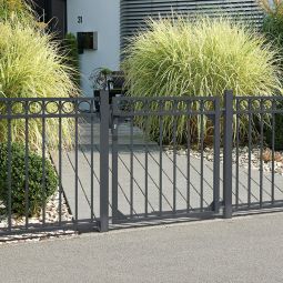 Alberts schutting-aanbouwset Circle aluminium antraciet 3