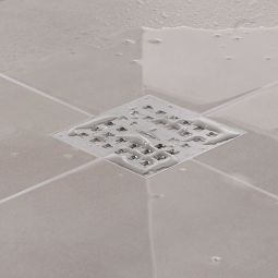 BLANKE vloerafvoer DISK-CUBE puntafwateringssysteem, verticale 3