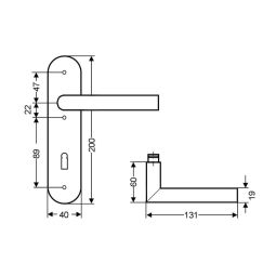 Karcher Langschild-set Rhodos EL28 roestvrijstaal 3