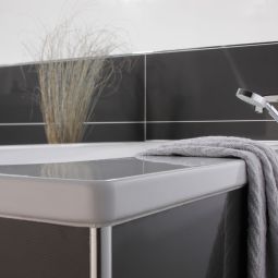 BLANKE tegelprofile kwart-cirkel Aluminium Titan 5
