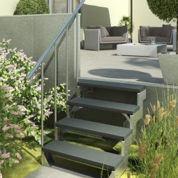 DOLLE buitentrap staalwangentrap Gardentop gegalvaniseerd 4