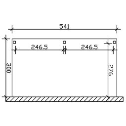 SKAN HOLZ Carport Vogtland aanleunaangebouwde 8