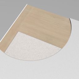 ECLISSE Unico schuifdeur hout compleet-set 10