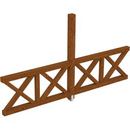 Skan Holz zijwand Andreaskruisen Lijmhout 3