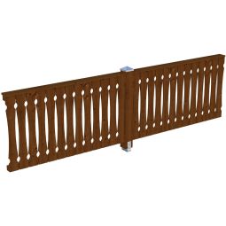 Skan Holz zijwand lijnplaat nooteboom 3