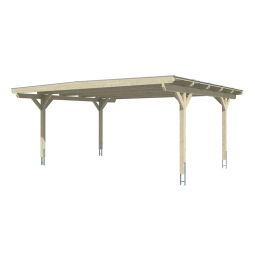 Skan Holz Doppelcarport Odenwald leisteen 3