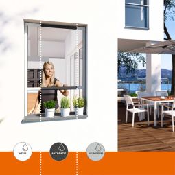 Windhager insectenschermrol PLUS antraciet vliegenscherm 4