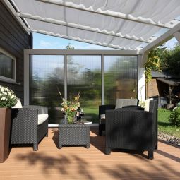 Skan Holz Zijwand Polycarbonaat Vrijstaand 5