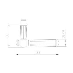 Karcher deurklink-set Schöntal R260 Chroom 3