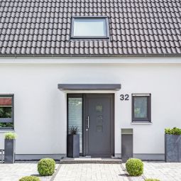 gutta Rechteckvordach BS antraciet Dak 6