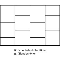Wellker lade-indeling ladekast B7 4