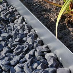 Wellker grasbordermetaal staal verzinkt zilver 4