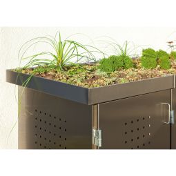 Binto afvalcontainerkast plantenbak roestvrijstaal Midden 3
