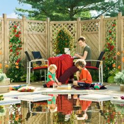 TraumGarten schutting GADA hout met 7