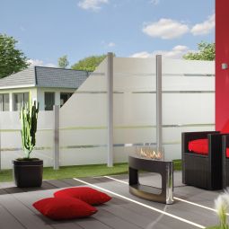 TraumGarten Glaszichtscherm SYSTEEM GLAS ALPHA 4